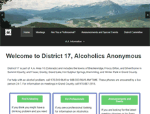 Tablet Screenshot of district17coloradoaa.org
